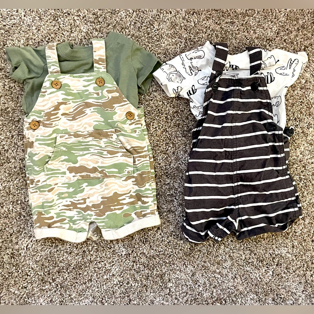6 months overalls outfit